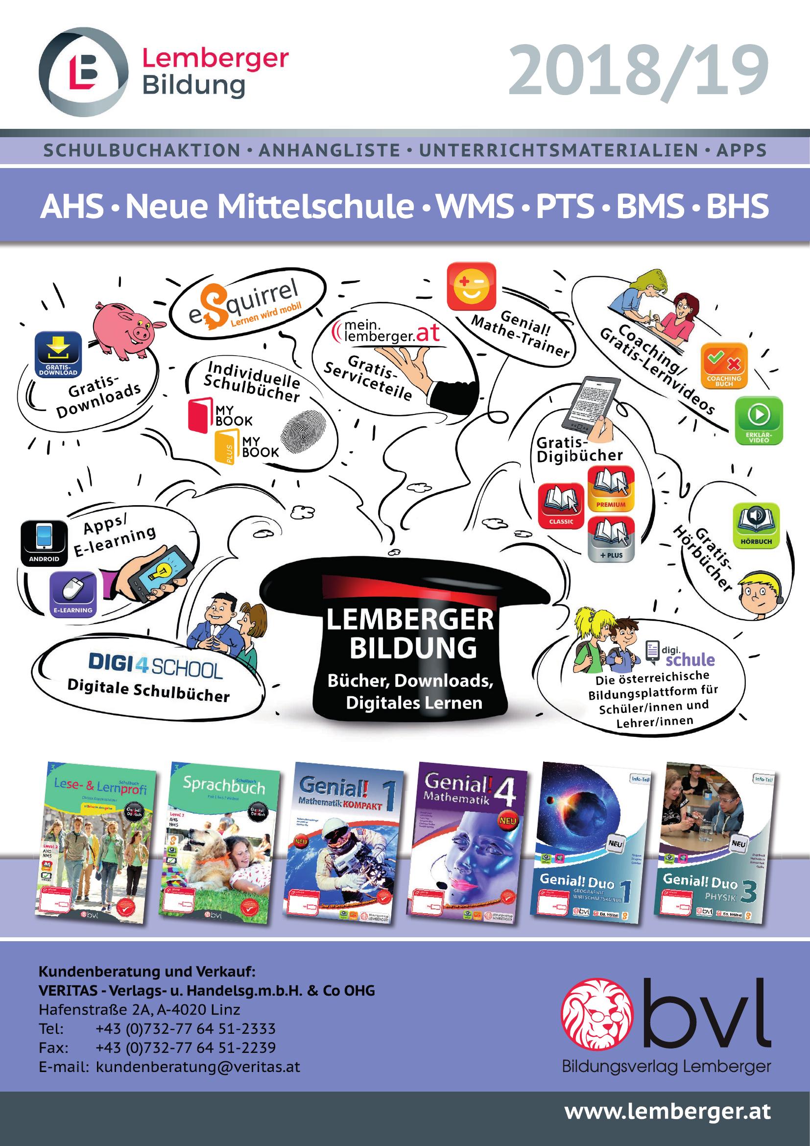 Katalog Unterstufe, Oberstufe, BS, PTS, BMS & BHS :: Digi.Schule